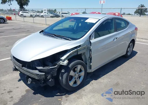 2013 Hyundai Elantra Gls from USA, damaged, VIN KMHDH4AEXDU784709